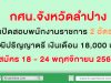 กศน.จังหวัดลำปาง เปิดสอบพนักงานราชการ 2 อัตราวุฒิปริญญาตรี เงินเดือน 18,000 บาท สมัคร 18 - 24 พฤศจิกายน 2562