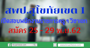 เปิดสอบพนักงานราชการครู 9 วิชาเอก สมัคร 25 - 29 พ.ย.62