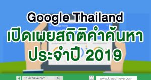 Google Thailand เปิดเผยสถิติคำค้นหาประจำปี 2019