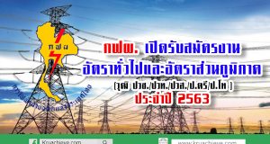 กฟผ. เปิดรับสมัครงาน อัตราทั่วไปและอัตราส่วนภูมิภาค (วุฒิ ปวช./ปวท./ปวส./ป.ตรี/ป.โท ) ประจำปี 2563