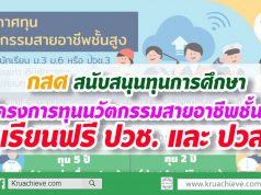 กสศ สนับสนุนทุนการศึกษา โครงการทุนนวัตกรรมสายอาชีพชั้นสูง เรียนฟรี ปวช. และ ปวส.