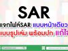 แจกไฟล์SAR แบบหน้าเดียว และแบบรูปเล่ม พร้อมปก แก้ไขได้