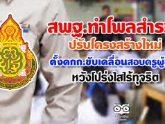 สพฐ.ทำโพลสำรวจปรับโครงสร้างใหม่ พร้อมตั้งคณะกรรมการขับเคลื่อนการสอบคัดเลือกครูผู้ช่วยทั้งระบบ หวังให้เกิดความโปร่งใสไร้ทุจริต