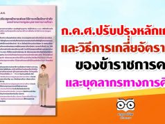 ก.ค.ศ.ปรับปรุงหลักเกณฑ์ และวิธีการเกลี่ยอัตรากำลังของข้าราชการครูและบุคลากรทางการศึกษา