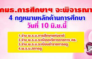 กมธ.การศึกษาฯ จะพิจารณา 4 กฎหมายหลักด้านการศึกษา วันที่ 10 มิ.ย.นี้