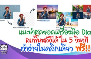 แนะนำสุดยอดเครื่องมือ Dicut ลบพื้นหลังได้ ใน 5 วินาที ในคลิกเดียว ฟรี!!!