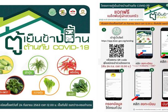 แจกฟรี! เมล็ดพันธุ์ผักสวนครัว 200,000 สิทธิ์ โครงการ “ตู้เย็นข้างบ้าน ต้านภัย COVID-19” ของกระทรวงเกษตรและสหกรณ์