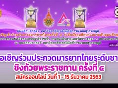 มทร.สุวรรณภูมิ จัดประกวดมารยาทไทยระดับชาติ ชิงถ้วยพระราชทาน ครั้งที่ 4 สมัครออนไลน์ วันที่ 1 - 15 ธันวาคม 2563