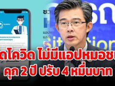 ใครที่ติดเชื้อโควิด-19 แล้วไม่การติดตั้งแอปฯหมอชนะ คุก 2 ปี ปรับ 4 หมื่นบาท