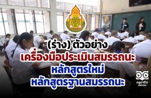 (ร่าง) ตัวอย่างเครื่องมือประเมินสมรรถนะ หลักสูตรใหม่ หลักสูตรฐานสมรรถนะ