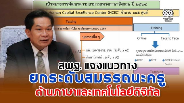 สพฐ. แจงแนวทางยกระดับสมรรถนะครู ด้านภาษาและเทคโนโลยีดิจิทัล