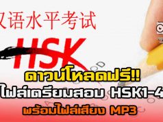 ดาวน์โหลดฟรี!! ไฟล์เตรียมสอบ HSK1-4 พร้อมไฟล์เสียง MP3