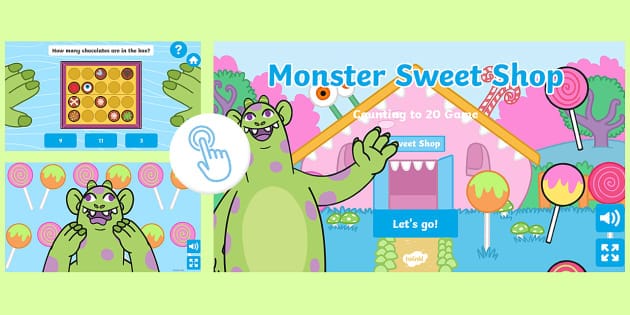 Monster Sweet Shop Counting to 20 Game