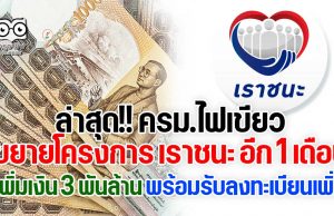 ล่าสุด!! ครม.ไฟเขียวขยายโครงการ เราชนะ อีก 1 เดือน เพิ่มเงิน 3 พันล้าน พร้อมรับลงทะเบียนเพิ่ม