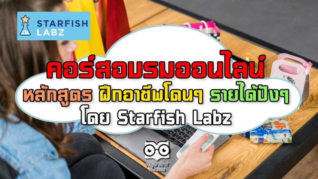 แนะนำคอร์สอบรมออนไลน์ หลักสูตร ฝึกอาชีพโดนๆ รายได้ปังๆ โดย Starfish Labz