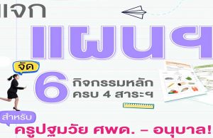 แจกฟรี!! แจกแผนการจัดประสบการณ์ ครูศพด.-อนุบาล ไฟล์เวิร์ด แก้ไขได้ ดาวน์โหลดฟรี จาก อจท.