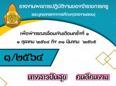 ดาวน์โหลดฟรี!! รายงานการปฏิบัติงานเพื่อพิจารณาเลื่อนเงินเดือนครั้งที่ 1 /2565 ไฟล์เวิร์ด พร้อมปก แก้ไขได้ เครดิตเพจ สื่อปันสุข By little teacher