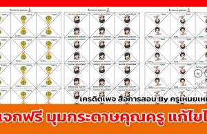 แจกฟรี มุมกระดาษคุณครู ไฟล์เวิร์ด *doc แก้ไขได้ มีหลายแบบ เครดิตเพจ สื่อการสอน By ครูเหมยเหมย