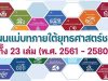 ดาวน์โหลด 23 แผนแม่บทภายใต้ยุทธศาสตร์ชาติ ทั้ง 23 เล่ม (พ.ศ. 2561 - 2580)