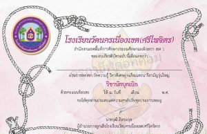 แบบทดสอบออนไลน์ วิชานักบุกเบิก ผ่านเกณฑ์ รับเกียรติบัตรโดย โรงเรียนวัดนครเนื่องเขต(ศรีไพจิตร)