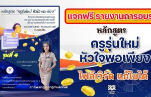 แจกฟรี‼️ รายงานผลการอบรม หลักสูตร ครูรุ่นใหม่ หัวใจพอเพียง จำนวน 12 ชั่วโมง ไฟล์เวิร์ด แก้ไขได้ เครดิต ครู Kwang Kongmuenrak