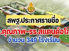 สพฐ.ประกาศรายชื่อโรงเรียนคุณภาพ ระดับประถมศึกษา 183 โรงเรียน ระดับมัธยม 77 โรงเรียน และโรงเรียนที่สามารถดำรงตนอยู่ได้อย่างมีคุณภาพ (Stand Alone) 89 โรงเรียน