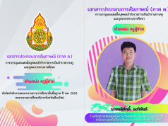 แจกฟรี!! แม่แบบ CANVA แผ่นพับสอบสัมภาษณ์ครูผู้ช่วย หัวข้อตามเกณฑ์ขนาด A4 พับครึ่ง แผ่นเดียวจบ