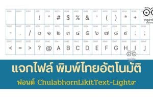 แจกไฟล์ ฟอนต์ ChulabhornLikitText-Light๙ พิมพ์เลขไทยอัตโนมัติ ดาวน์โหลดฟรี