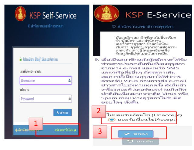 วิธีการสมัคร KSP-Self Service ของสำนักงานเลขาธิการคุรุสภา - ครูอาชีพดอท ...