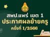 ประกาศผลย้ายครู 2566 ครั้งที่ 1 สพป.แพร่ เขต 1 - ผลย้ายครู 2566 รอบที่ 1 สพป.แพร่ เขต 1