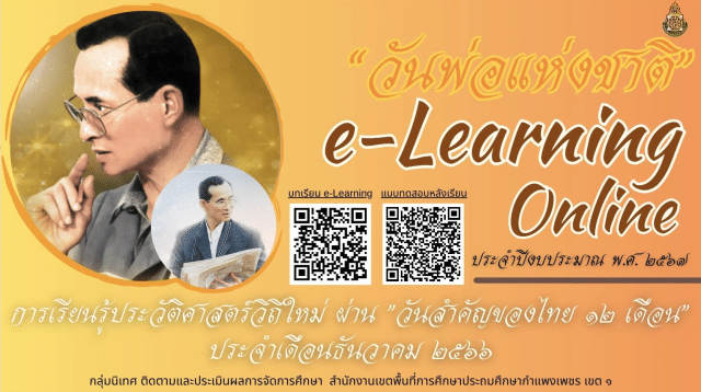 แบบทดสอบหลังเรียน กิจกรรมการเรียนรู้ประวัติศาสตร์วิถีใหม่ ผ่าน "วันสำคัญไทย ๑๒ เดือน" ประจำเดือนธันวาคม ๒๕๖๖ " วันพ่อแห่งชาติ"