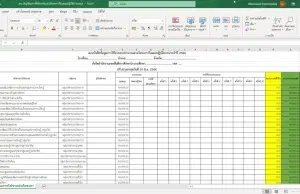 แจกฟรี โปรแกรมคุมการใช้จ่ายเงินตามโครงการในแผนปฏิบัติการ ไฟล์ Excel ใช้งานง่าย