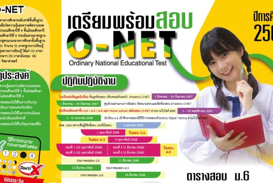 มาแล้ว!! ปฏิทินการสอบ O-NET ปีการศึกษา 2567