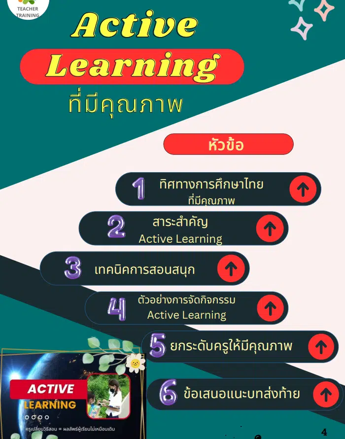 แจกไฟล์ฟรี ! หนังสือคู่มือครู Active Learning ที่มีคุณภาพ โดยอ.ฉวีวรรณ แจ่มหมวก 