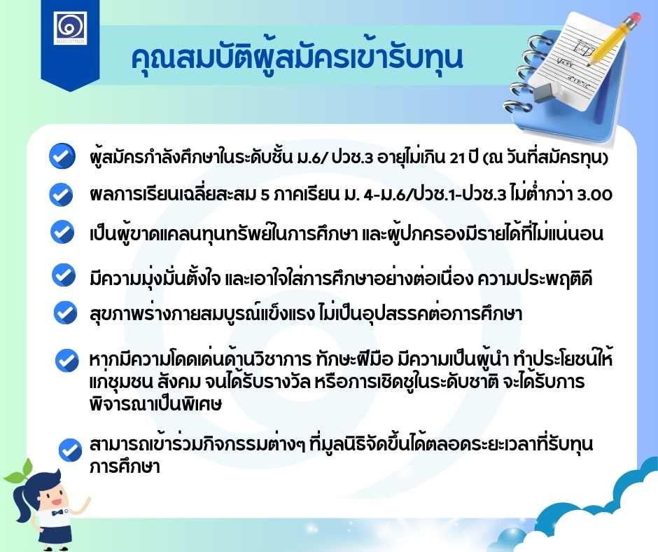 ก้าวสำคัญของโอกาสทางการศึกษา มูลนิธิดำรงชัยธรรม เปิดรับสมัครนักเรียนทุน ปีการศึกษา 2568 ตั้งแต่วันนี้ - 10 กุมภาพันธ์ 2568