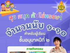 เผยแพร่ผลงาน สุข สนุก กับไข่หรรษา เรื่อง จำนวน ๑-๑๐ โดยครูเกษณี น้อยสุข โรงเรียนวัดข่อย สังกัด สำนักงานเขตพื้นที่การศึกษาประถมศึกษาสิงห์บุรี