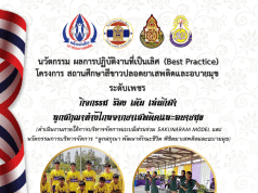 แจกไฟล์ นวัตกรรมหรือผลการปฏิบัติงานที่เป็นเลิศ (Best Practice) โครงการสถานศึกษาสีขาวปลอดยาเสพติดและอบายมุขระดับเพชรปี 2566 โดยโรงเรียนวัดสกุณาราม(ประสิทธิ์ชัยประชาสรรค์)