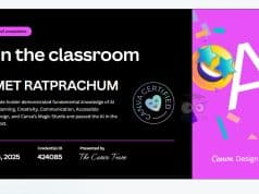 อบรมออนไลน์ฟรี หลักสูตร AI in the Classroom ทำแบบทดสอบผ่านได้ Certificate จาก CANVA